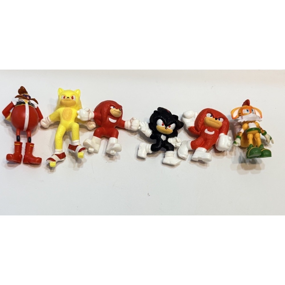 Sonic The Hedgehog and Dr. Eggman Figure Toys Lot Of 6 Mangey Tail